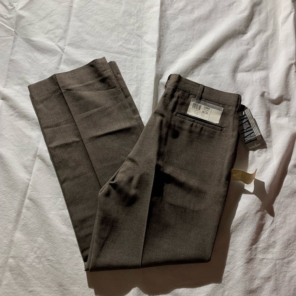 Farrah Size 34x30” Pants Brown Polyblend Pockets